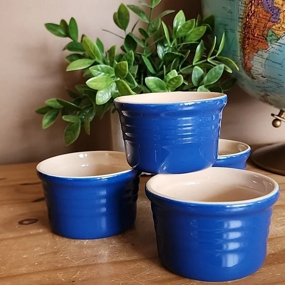 4 Le Creuset Stackable Ramekins Blueberry Color - Picture 2 of 16